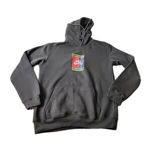 Mens Nike Gym‎ Athletic SB Graphic Hoodie Hooded Sweatshirt Pullover Top Black